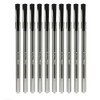 SAINO Trio Ballpoint Pens, BLACK, Fine Point (0.7mm), Pack of