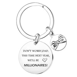 Nimteve Funny Dad Gifts Keyring Dad Gifts from Daughter Son Father's Day Gifts Christmas Birthday Gifts for Daddy