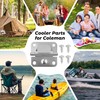 4PCS Cooler Hinge for Coleman, Stainless Steel Hinges Replacement with