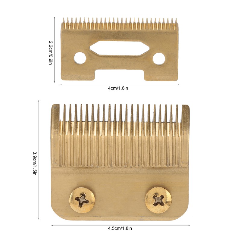 Hair Trimmer Replacement Blades Stainless Steel 2 Holes Clipper Blades
