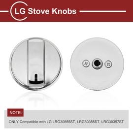 M Motico EBZ37189611(4pcs) Gas Stove Knobs EBZ37189609(1pcs) Oven Range Knob Replacements Only Fit for LG LRG30355ST/ LRG30357ST/LRG30855ST Series Burner Control Knob Replace EBZ37189601,EBZ37189602
