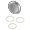 Univen 2.5" (64mm) Espresso Filter and Gasket Seals Compatible with
