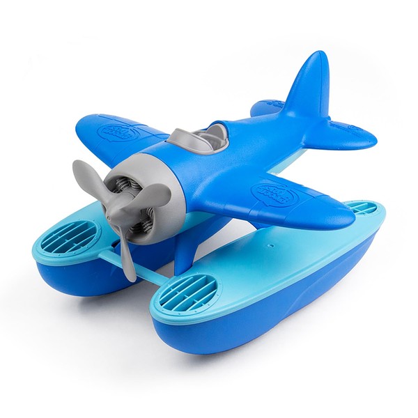 Green Toys OceanBound Seaplane - Eco Friendly Floating Bath Toy For Babies & Toddlers, Bathtime Water Play, Recycled From Ocean Bound Plastic, 1 colour chosen at random, Age 1 Years Old +