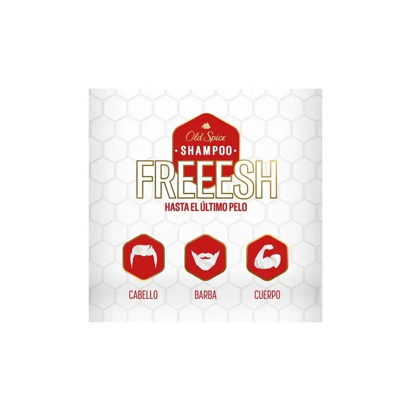 Shampoo Old Spice Refresh, Shampoo Refrescante para Hombre 400 ml