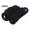 RIVERSOFY 72 Ligas Para El Cabello, Tamaño Mediano, Negro O