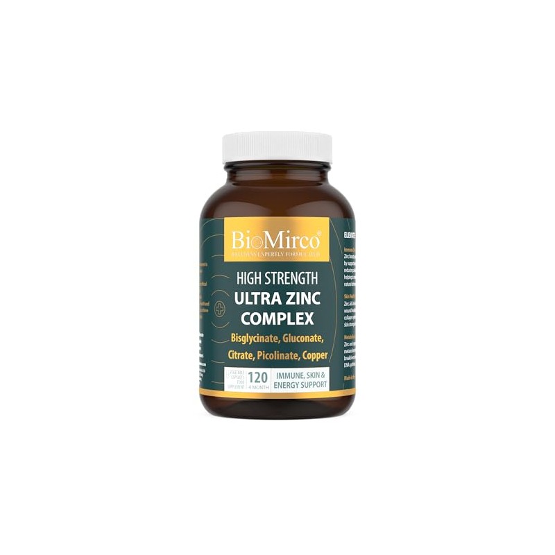 High Strength Ultra Zinc Complex, 120 Premium Capsules, Immune System,