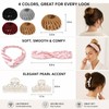 Hair Styling Set Women - Bun Maker - Faux Silk
