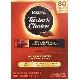 Premium Instant-Coffee Single-Serve Sticks, Original Blend, .06oz, 80/Box