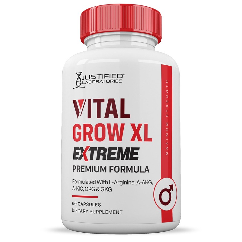 Justified Laboratories (3 Pack Vital Grow XL Extreme Pills 1600MG