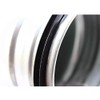 Connector, spiral duct pipe, double lip seal, nipple connector, galvanised,