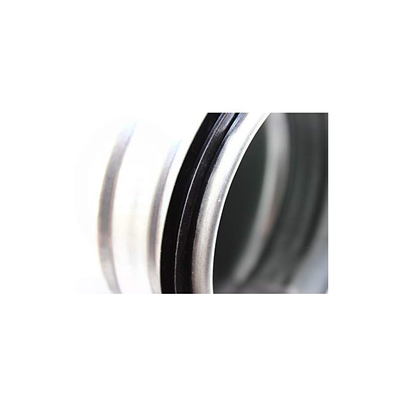 Connector, spiral duct pipe, double lip seal, nipple connector, galvanised,