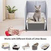 GesomePurrz Less-Mess Cat Litter Box Enclosure, Open Top High Side,