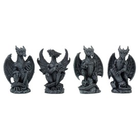 Pacific Giftware Small Dragons (Set of 4)