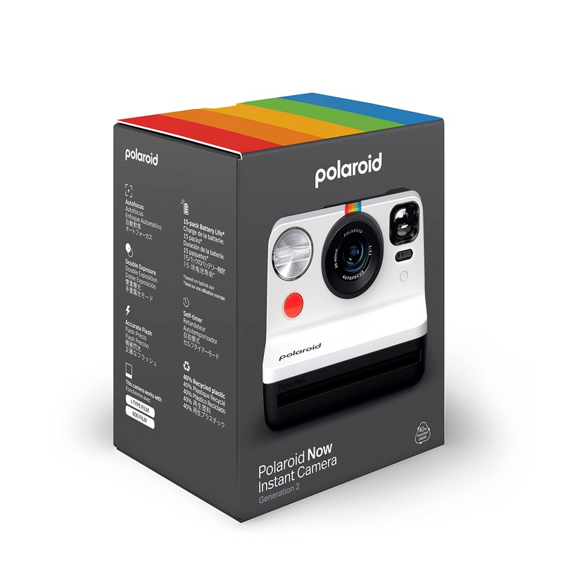 Polaroid Now Gen 2 Instant Camera - Black & White,