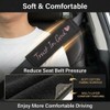 JDDRY 2PCS Car Seat Belt Cover,Seat Belt Pad with Embroidery,