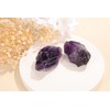 Jovivi 2pcs Raw Amethyst Crystals,Large 1.6-2.2" Healing Crystals Natural Rough