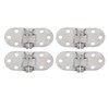 4PCS Door Hinge with Mounting Holes 316 Stainless Steel Hinge