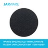 Jarware Compost Lid Filter Set of 8 Black
