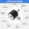 uxcell M8 Rubber Mounts, 2Pcs 30x25mm(DxH) Rubber Cylindrical Anti Vibration