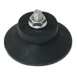 RLECS 4pcs Air Compressor Rubber Foot Stand Horn Pad M6 (With 4 Screws) Black Caster Air Pump Thickened and Wear-resistant Rubber Plastic Wheel Shock Absorption Column Rubber Pad Replacement Foot Pad