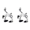 2 x Brake Bridge Bicycle Road Fixie Aluminium Silver Rear