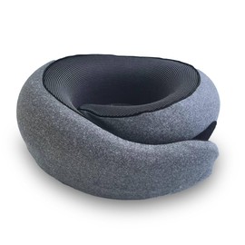 SeOnAn Neck Pillow Set for Travel, Flight, or Car (Incl. Sleep-mask, Ear-Plug) (Dark Gray)
