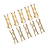 Oumefar 100pcs/set Quick Connect Wiring Terminal Docking Connector Compact Brass