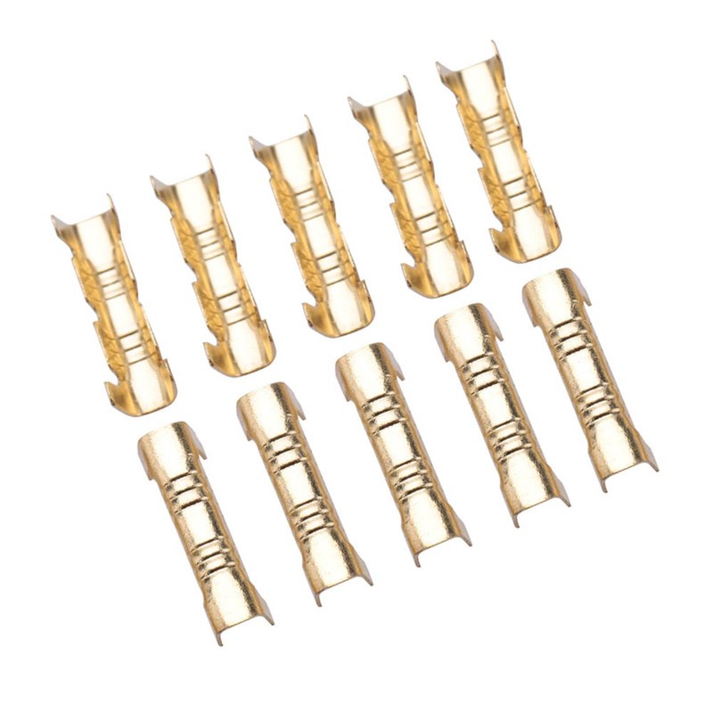 Oumefar 100pcs/set Quick Connect Wiring Terminal Docking Connector Compact Brass