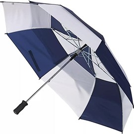 Blue Line Golf Size Auto Open Vented Golf Stick Umbrella One Size / Navy/White
