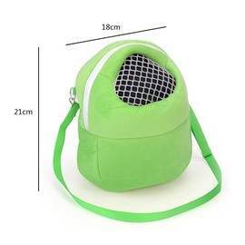 Pet Carrier Bag Hamster, Pet Carry Bag Hamster Ventilation Breathable, Transport Bag Hamster Hedgehog, Rabbit Bag Hamster Rats for Small Pets Hedgehog Hamster Squirrel (Green)