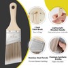 Mister Rui 3-Pack 2 Inch Angled Paint Brushes, Short Handle