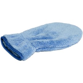 Cleanfaser® Flauschi Microfibre Cleaning Glove, Dust Magnet for Home (Blue) - Wash Mitt for Car Washing