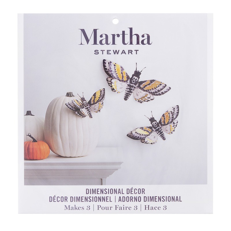 Martha Stewart Decoración de pared de polillas de papel