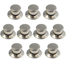 Aqualoach Pin Badge Catch Clasp Flat Head One-Touch Anti-Lost (Silver)