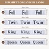 Upgraded Bed Sheet Organizer Bands 8 Pieces,Sheet Organizer for Linen