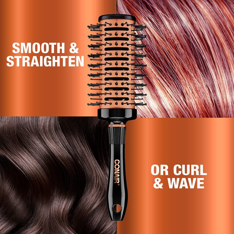Conair Vented Copper Collection Round Brush for Blow Drying and