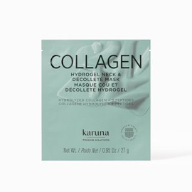 Karuna Collagen Neck & Chest Hydrogel Mask 1 pack |Enhanced hydration with peptides and niacinamide K-Beauty for wrinkles and sagging skin Not tested on animals Scent / 카루나 콜라겐 넥 & 가슴 하이드로겔 마스크 1팩 | 펩타이드 및 나이아신아마이드가 함유된 강화 수분 공급 K-뷰티 주름 처진 피부용 동물 실험을 하지 않음 Scent