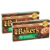 Lot of 2 Baker's 4 oz. Sweet Chocolate Bar-German's All
