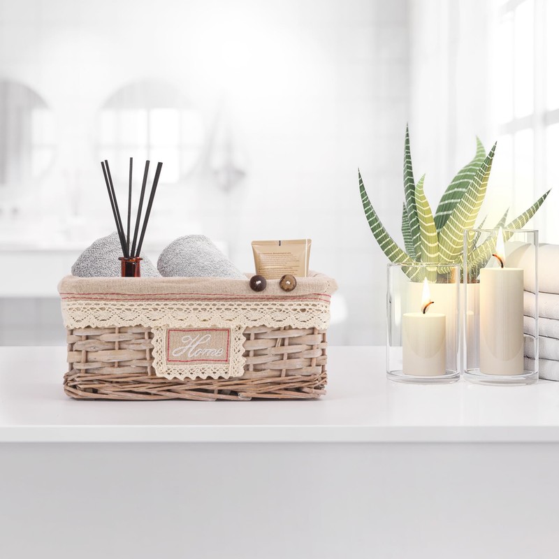 Woodluv Storage Baskets, Storage baskets for shelves woven, Storage Boxes
