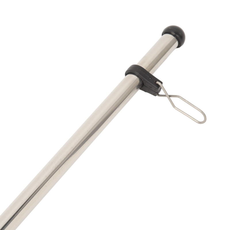 Marine Grade Rail Mount Flag Pole 560mm Stainless Steel Flag