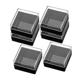 DOITOOL 6Pcs Transparent Specimen Storage Boxes Durable Display Case for Crystals Gemstones and Collectibles Compact for Easy Carrying and Home Decoration