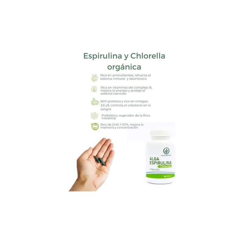 Hadosbiotec Kit Facial Detox Espirulina Serum+jabón+cápsulas