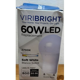 Feit Electric GU24 A19 2 PIN LED Dimmable 800 Lumens 60W Equivalent 2700k