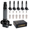 LCWRGS Ignition Coil Pack and Spark Plugs Fits for 3.5