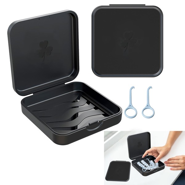 Zahnspangenhalter, 2 Stück Zahnbit-Halter, Visalign, Aufbewahrungsbox für Zahnspender, Aufbewahrungsbox für