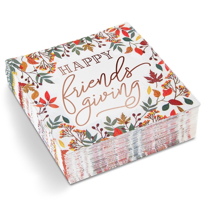 Sparkle and Bash 50-Pack Friendsgiving Paper - 5 x 5