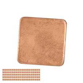 Zunate 100pcs Copper Pad Shim Thermal Kit, 15mm GPU CPU Heatsink Thermal Burr Copper Pad for Cooling PC Laptop IC Chips VRAM M.2 SSD(15x15x0.8mm)