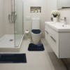 3pz Tapete Baño Ultra Suave Alfombra Antidesliz Absorbente