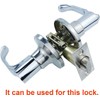 Mortice Latch 60/70mm Adjustable Passage Door Latch with Steel Panel