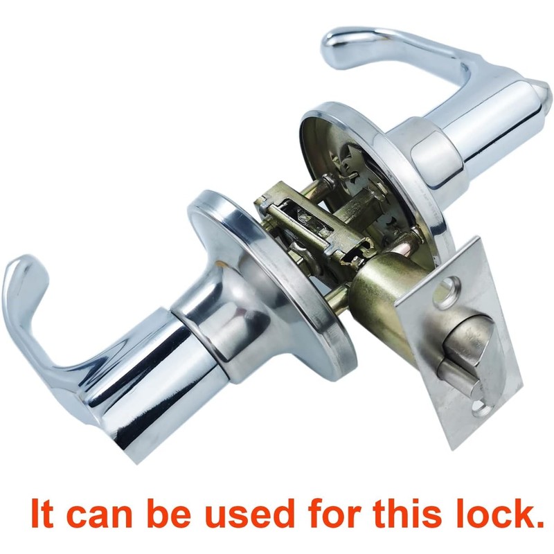 Mortice Latch 60/70mm Adjustable Passage Door Latch with Steel Panel